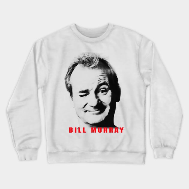 bill murray visual art Crewneck Sweatshirt by DOGGIES ART VISUAL